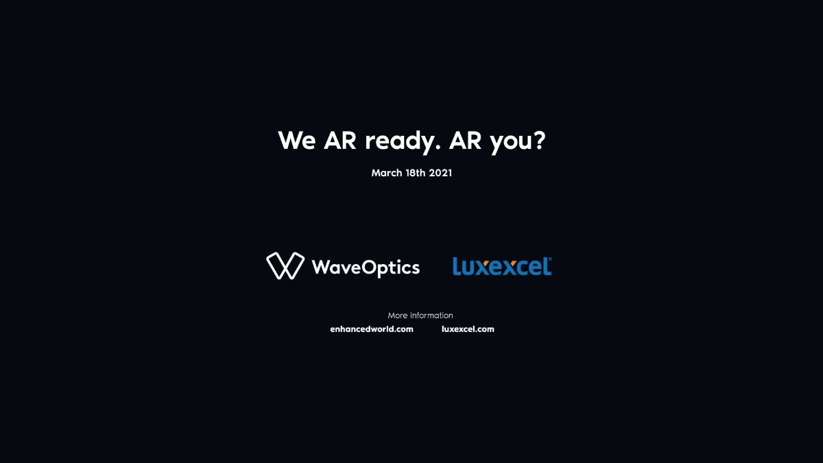 新聞／Luxexcel宣布與WaveOptics合作開發3D列印緊湊型AR眼鏡