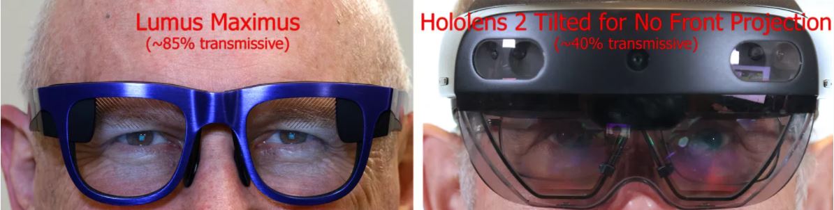 導讀／Lumus Maximus原型機－高通透光學緊湊型AR眼鏡，具有2Kx2K高解析度與3000nits亮度