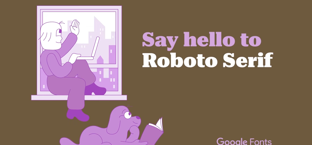 【免費字型】Roboto Serif｜Google釋出可免費商用的開源襯線字型，介於黑體與線代襯線體的簡約感