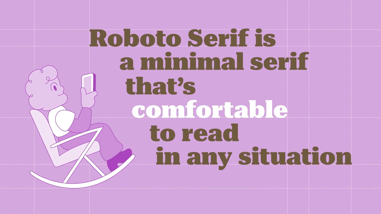 【免費字型】Roboto Serif｜Google釋出可免費商用的開源襯線字型，介於黑體與線代襯線體的簡約感