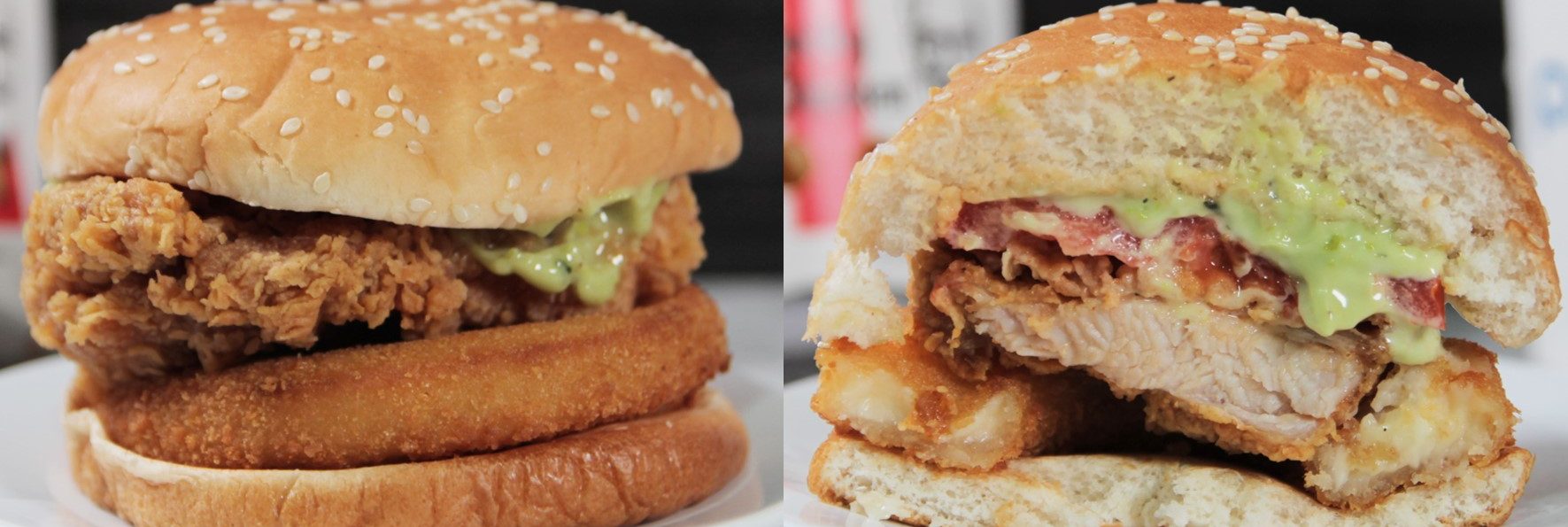 肯德基「濃厚切達起司圈咔啦雞腿堡」好吃嗎？厚實雞腿排的漢堡就是好吃