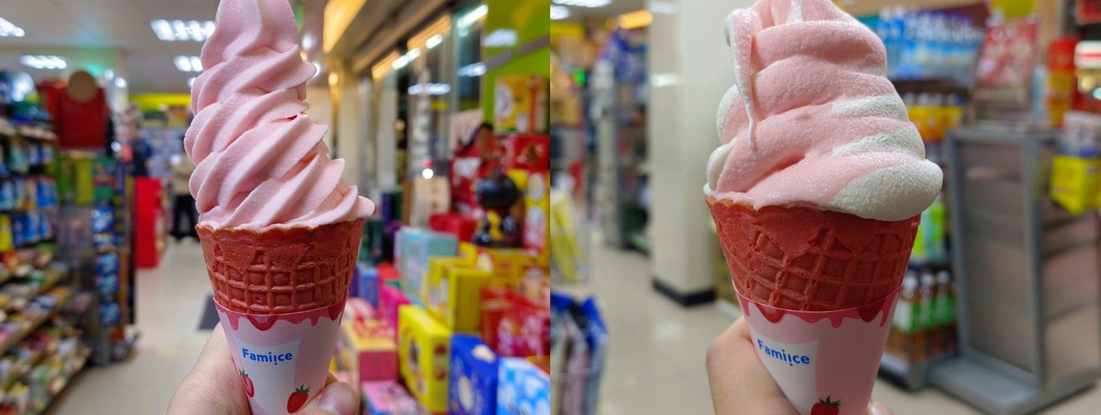 全家「草莓優格霜淇淋」好吃嗎？買1送1別錯過，年夜飯後大排隊
