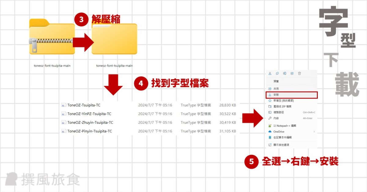 曉聲通秋茄體GitHub下載方法